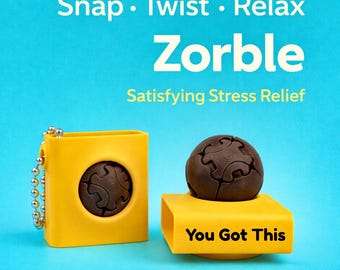 Zorble Fidget Toy, Satisfying Stress Relief, Focus Tool, Pocket Sensory Toy