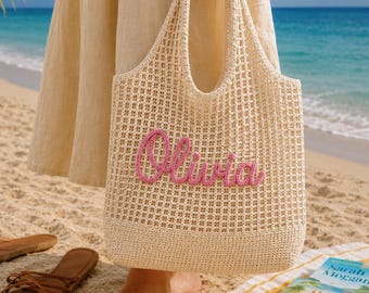 Bolso de playa para damas de honor, bolso personalizado para damas de honor, regalo para despedida de soltera, bolso con nombre personalizado, bolso de bienvenida para bodas.