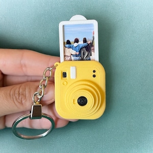 Personalized Mini Camera Keychain | Custom Photo Insert