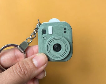 Custom Mini Camera Keychain with Personalized Photo, Unique Gift for Photographers, Cute Keychain for Memories, Valentines Gifts