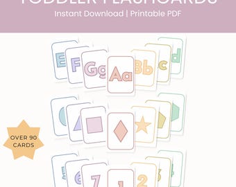 Tarjetas imprimibles con el alfabeto y los números para el currículo preescolar en casa, libro de actividades para niños pequeños