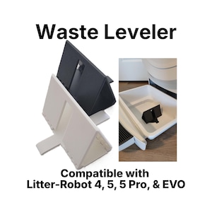 Waste Leveler Insert for Litter-Robot 4, 5, 5 Pro, or EVO Waste Drawer - Extended Capacity to go longer between changing bags!