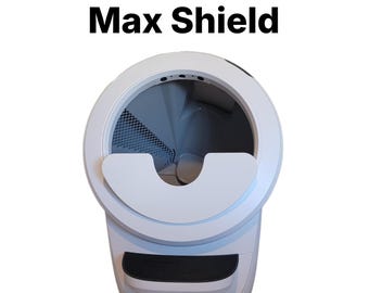 Max Shield para Litter-Robot 4: Diseño de una sola pieza antivibración (blanco o negro)