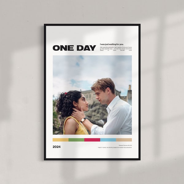 One Day Print Series Movie Wall Art | Quote High Quality TV Poster |  Retro Vintage Netflix