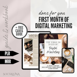 PLR MRR The First 30 Days of Digital Marketing Ebook Master Resell Rights MRR And Private Label Rights plr Done For You Ebook Resell Digital