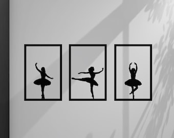 Classical dance wall decoration - Frames to hang on the wall - 100% customizable model - Sport and nature - Made in France