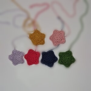 Crochet star keychain