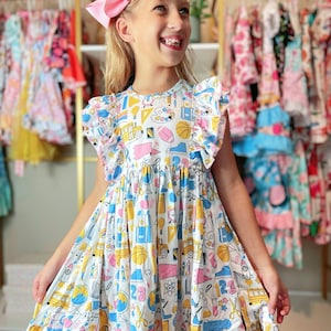 tenue de rentrée scolaire, robe d'école pour filles, ensemble de shorts de rentrée scolaire, tenue d'école pour filles, robe d'autobus scolaire, tenue abc, alphabet