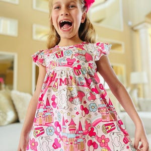 Girls&#39; Mouse Castle Outfit: Cotton Pants Set with Bow