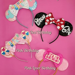 Birthday Mouse Ears: Glitter Princess Theme Park Outfit