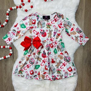 red and white dress for christmas party Susanne Lively Girls Red Christmas Party Dress - White Bodice