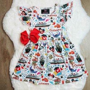 Mouse Cruise Outfit cruise dress, theme park outfit, cruise ship outfit, gift, cruise vacation dress cruise boat dress toddler cruise