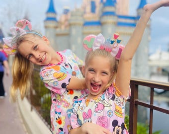 Girls' Summer Vacation Outfit with Bow