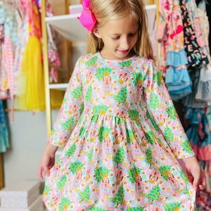 Christmas dress for girls, nutcracker dress, girls holiday dress Christmas dress, Christmas tutu Christmas Set, Santa Dress Christmas outfit