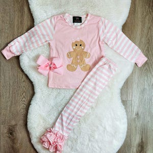 Christmas pj for girls, Christmas pajamas, nutcracker pj, Gingerbread pajamas , Girls outfits for Christmas, Parks Christmas Outfit