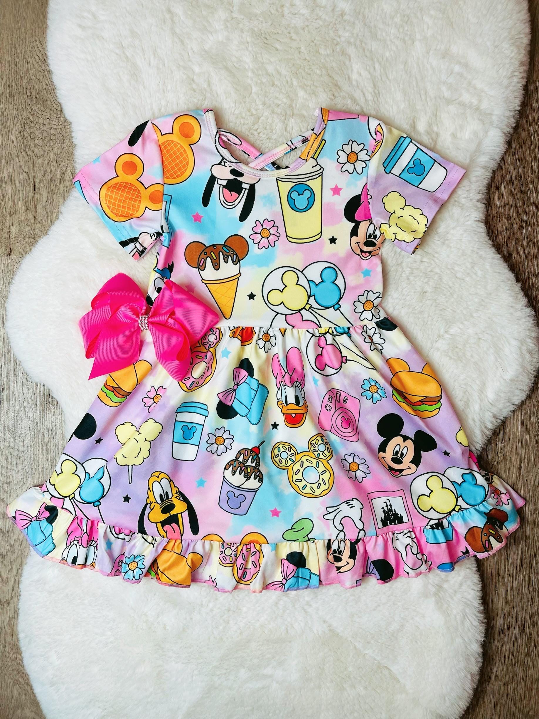 long sleeve blue sequin dress Long-Sleeve La Femme Short Party Royal / 00 Size:Pre-Order 7-8 years NA-04.18.25AM Pleated Back Style Disney Minnie Mouse Toddler