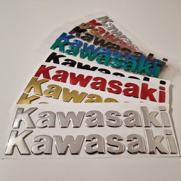 Emblema del logotipo del tanque de calcomanía gráfica 3D de Kawasaki