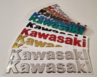 Kawasaki 3D Badge Sticker Graphic Decal Tank Logo Emblem