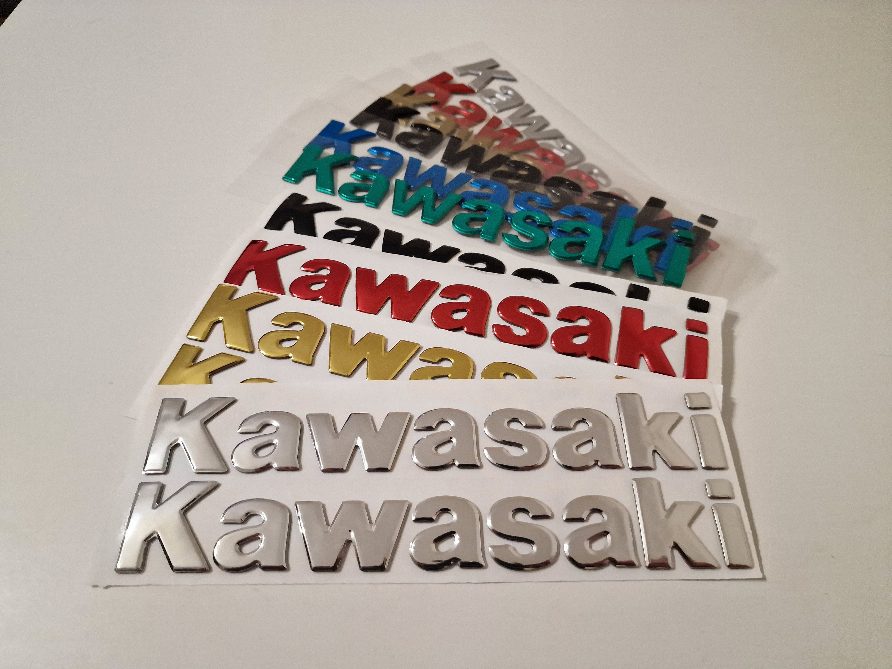 Kawasaki 3D Badge Sticker Graphic Decal Tank Logo Emblem - Etsy
