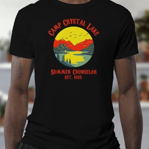 Summer Camp Counselor Crystal Lake Jason Voorhees Friday The 13th Tee