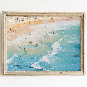 Summer Beach Print | Ocean Artwork | Seaside Canvas