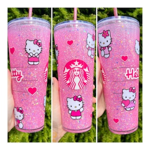 Kawaii Kitty Snow Globe Tumbler