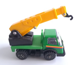 KY STEEL RODER 4” Green mini crane Lorry toy Metal & Plastic Vintage Model Tonka 70s or 80s