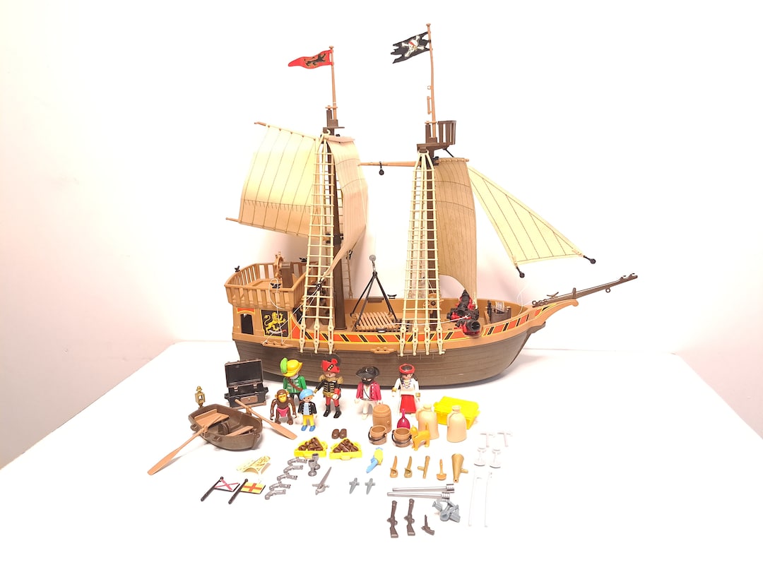 Playmobil 3550 Barco Pirata Playmobil Antiguo Barco Pirata