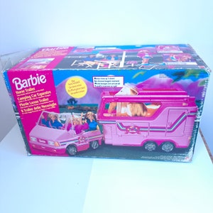 Barbie Trailer 1993 Horses Vintage With Box Horse Lounger Picnic Car and Trailer Assembled With Stickers and Many Accessories Etsy