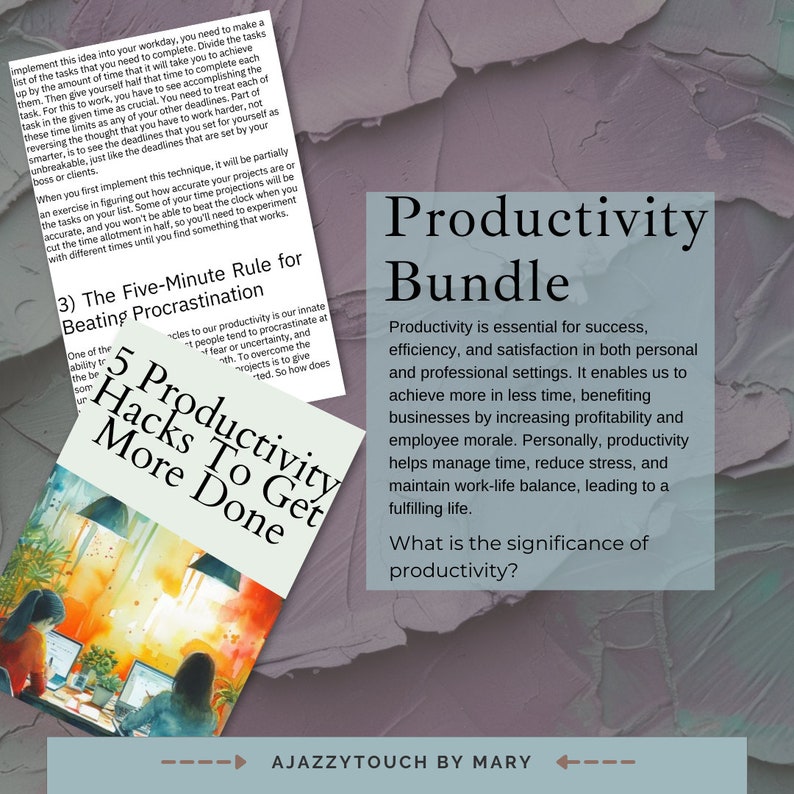 Productivity Bundle Productivity Bundle - Etsy