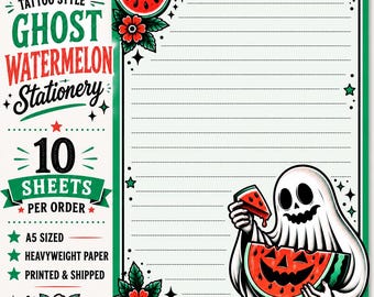 Upiorne letnie artykuły papiernicze - Ghostie Watermelon