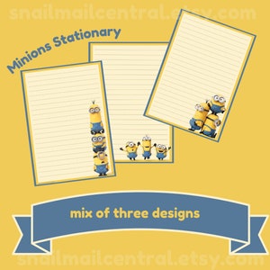 Minion Stationary - Conjunto de escrita de cartas