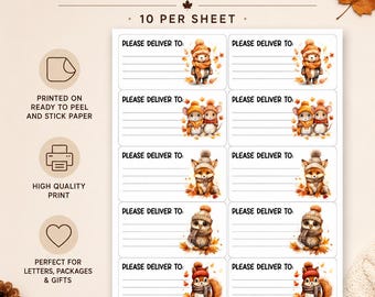 PDT Please Deliver To Labels - Sheet of 10