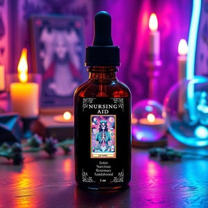 Nursing Aid Oil Blend: Lotus, Narcissus, Rosemary - Witchcraft Anointing Oil