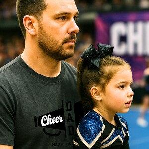 Cheer Dad Shirt, Megaphone Cheerleading Dad T-Shirt, Gift for Cheer Dads, Cheer Competition Tee, Father’s Day Sports Shirt, Birthday