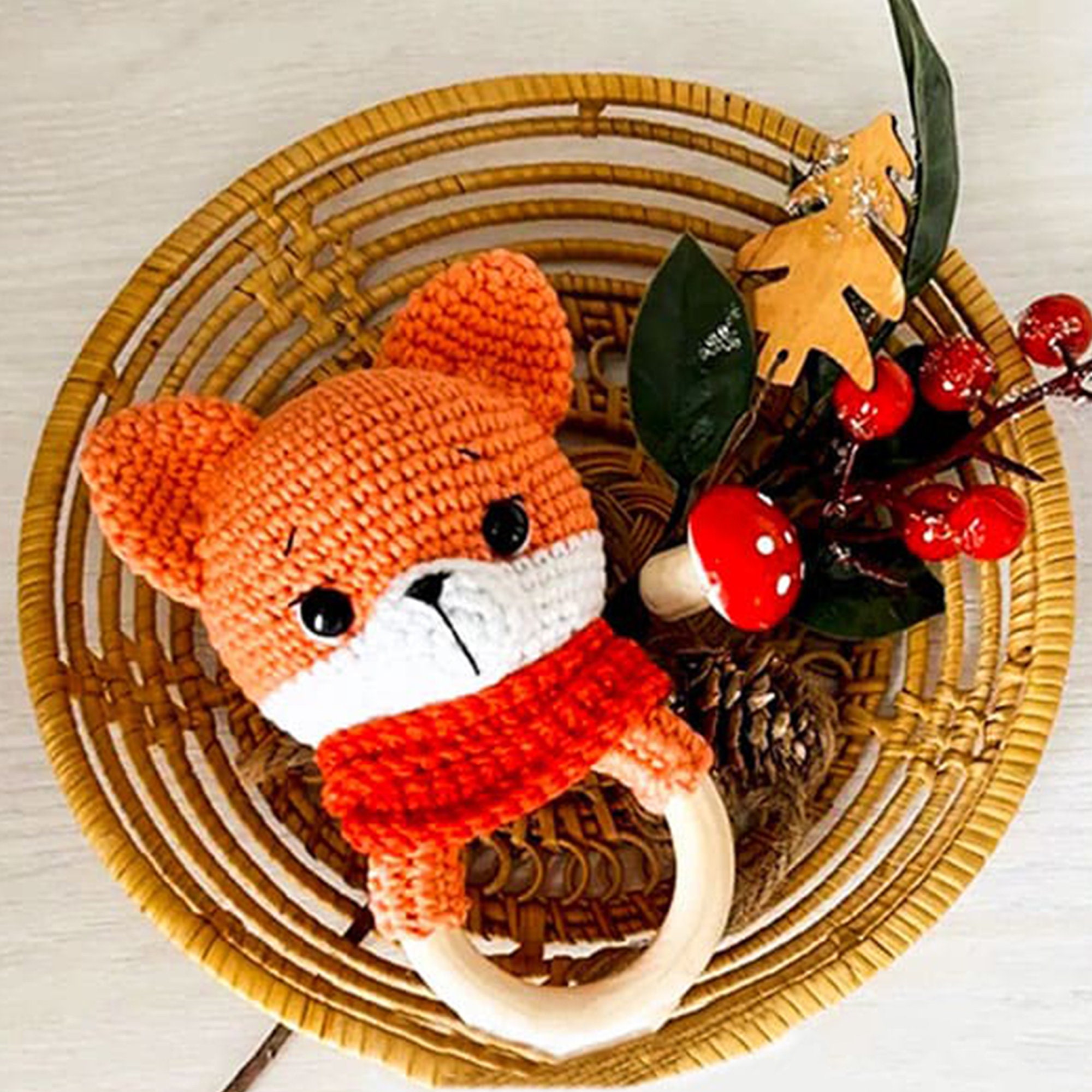 Crochet Rattle Fox Pattern - Etsy
