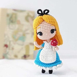 Alice in Wonderland Crochet Doll PDF Pattern