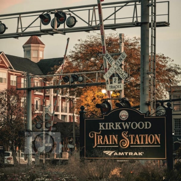 Train Station, Vintage Style, Fall, St. Louis, World Filtered Digital Print