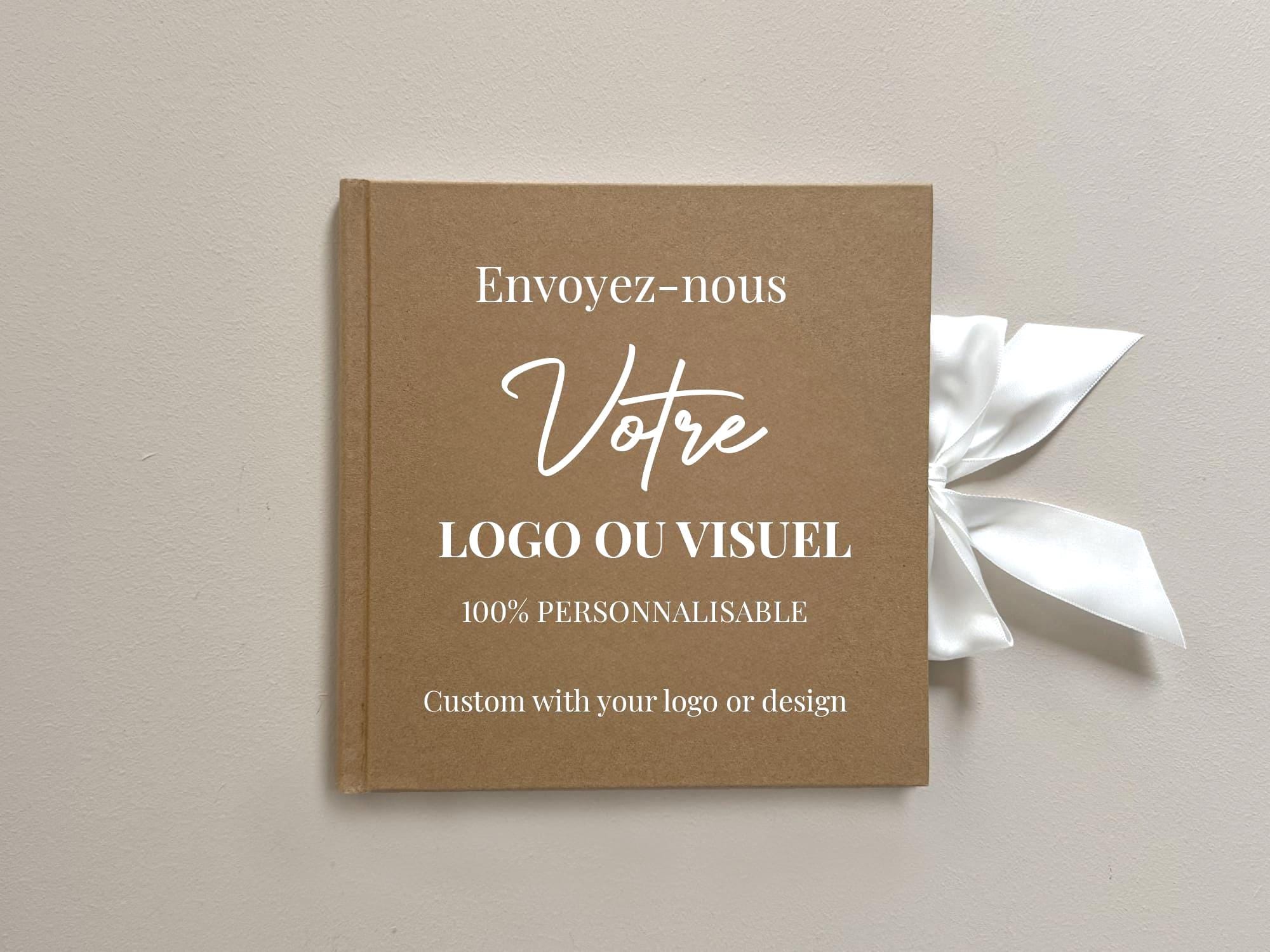 Livre d’or mariage kraft personnalisé et éco-responsable