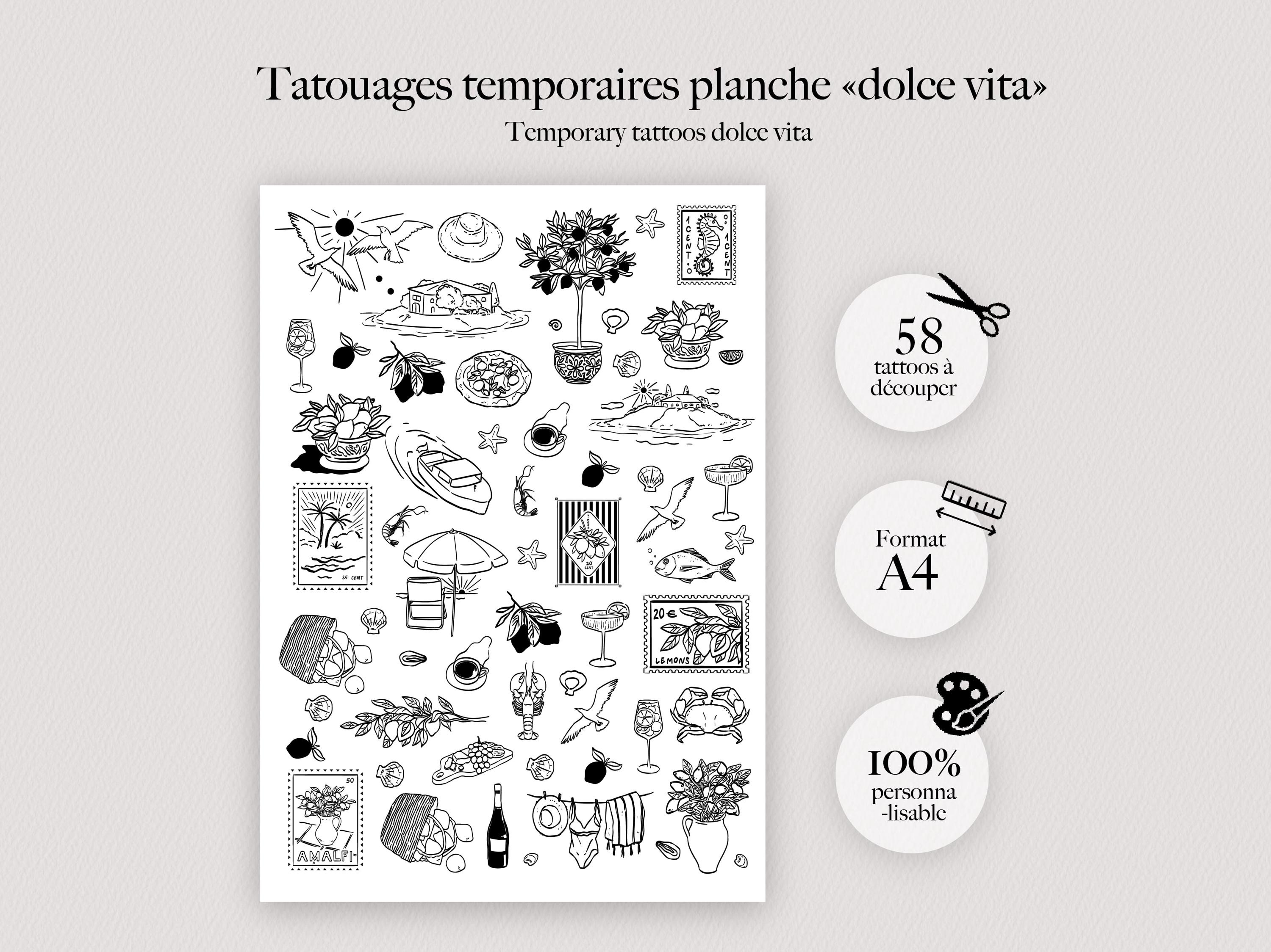 Tatouages éphémères Dolce Vita pour célébrer l’été en beauté