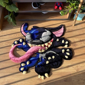 Flauschiger getufteter Teppich nach Maß, 3D Tuftingteppich, flauschiger Luxus Wollteppich, flauschiger 3D Teppich, flauschiger Teppich nach Maß