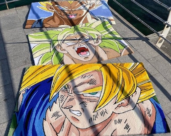 Handgefertigter Teppich nach Maß, Tuftingteppich, Wohnzimmerteppich, Teppich für Schlafzimmer, Anime Teppich, Dragon Ball Teppich