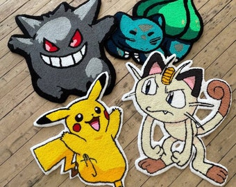 Handmade Tufted Anime Rug: Living Room Decor Idea