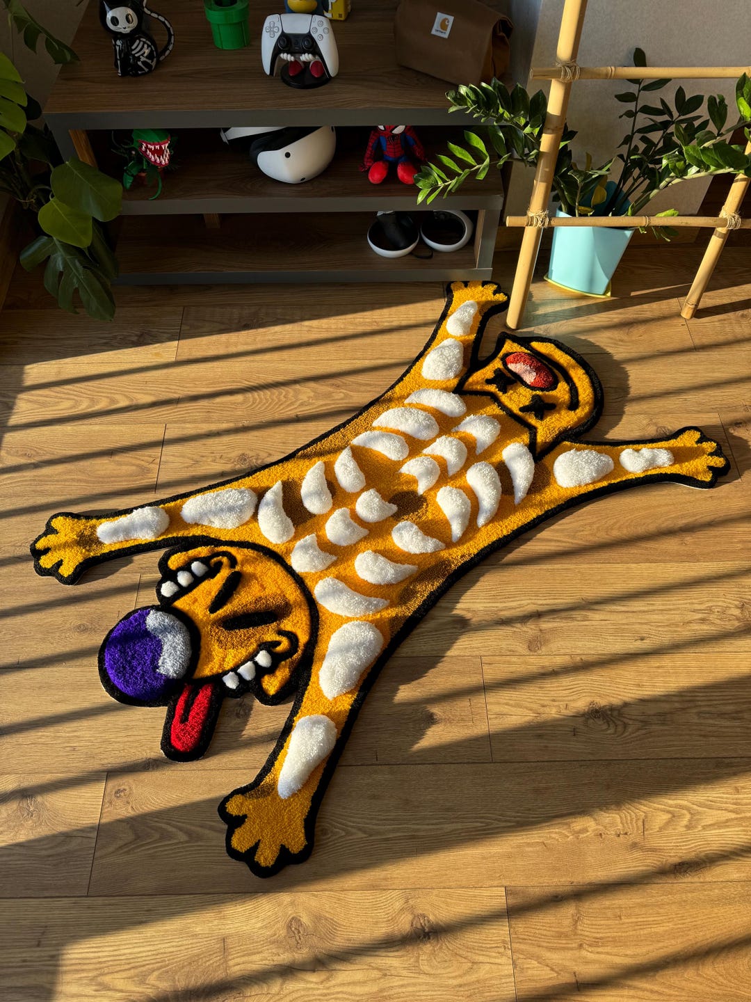 Skeleton Cat Rug Cat Dog Skeleton Handmade Custom Woollen Rug - Etsy