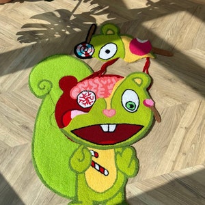 Nutty Happy Tree Friends Rug: Custom Skeleton Carpet Design - Etsy