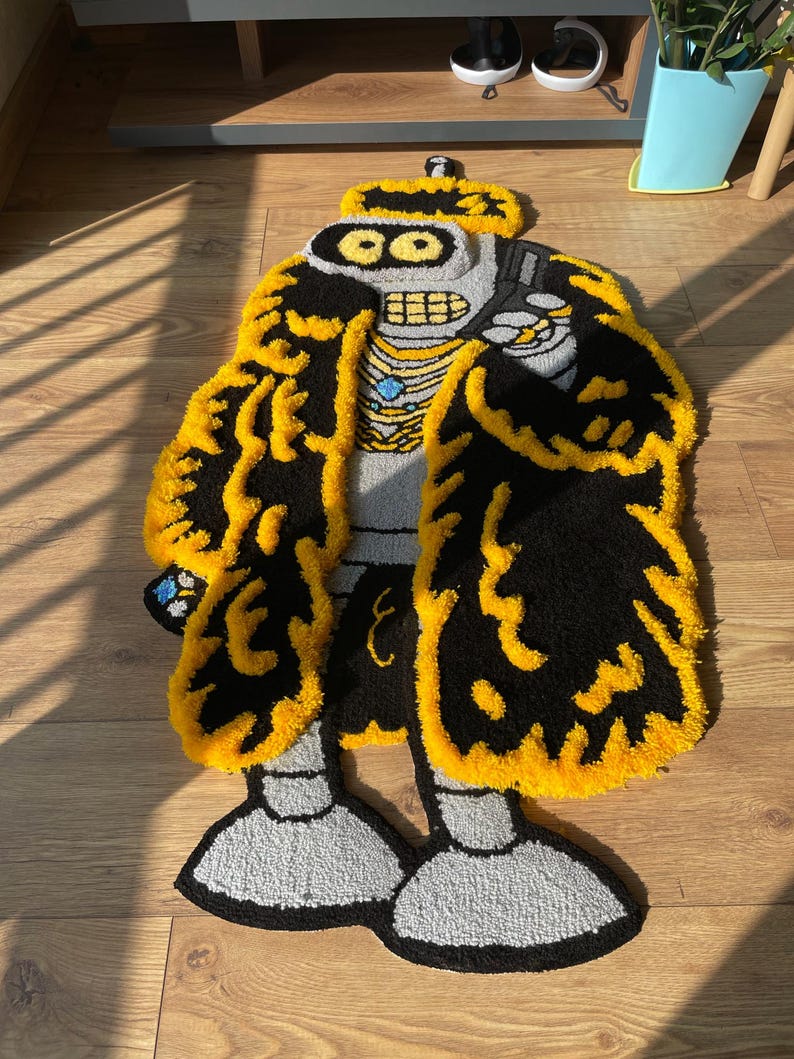 Bender in Coat Wool Luxury Rug: Custom 3D Tufted High Pile Carpet - Etsy