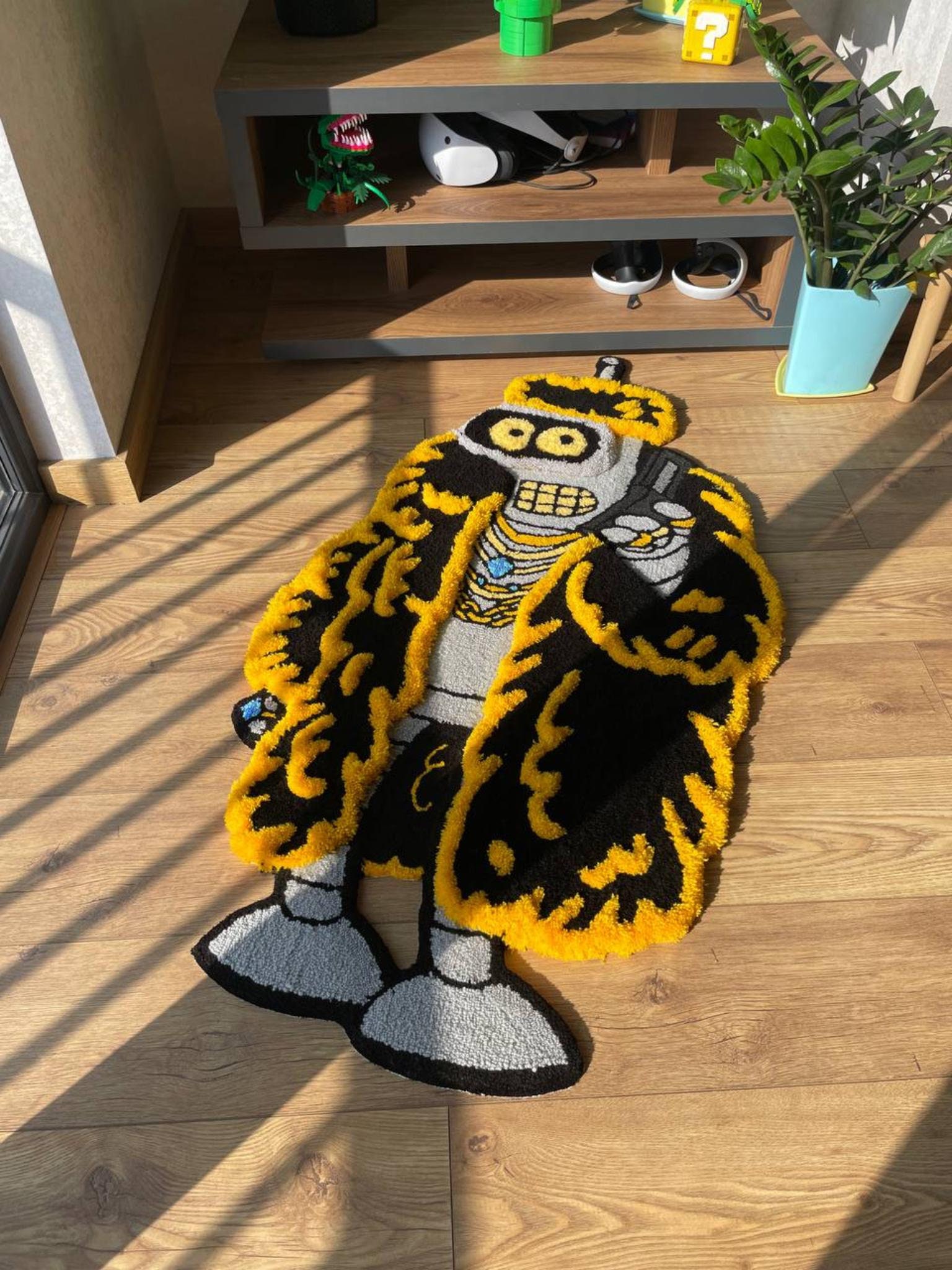 Handmade Bender Rug: Custom 3D Tufted High Pile Carpet