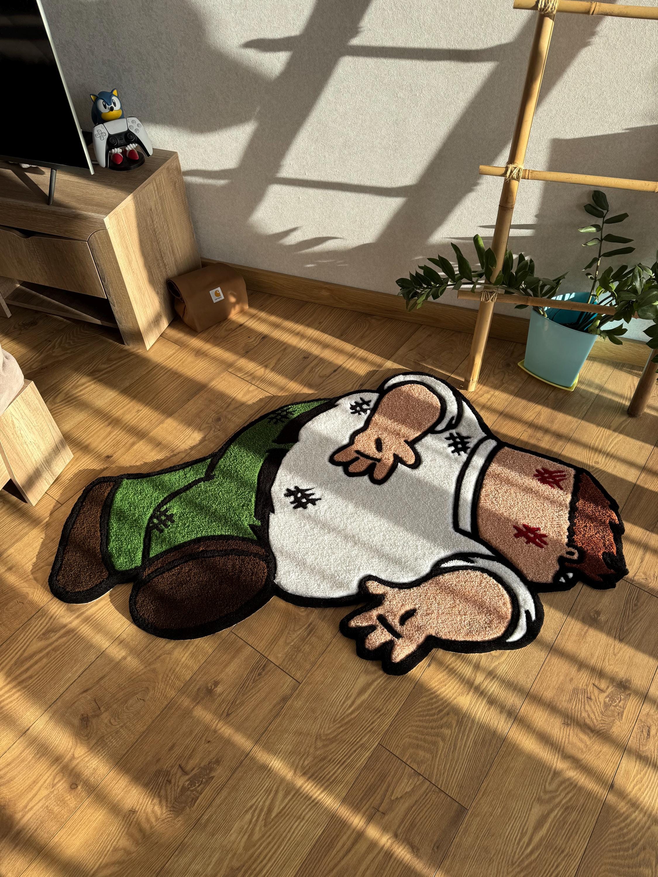 Griffin Smashed Rug: Family Guy Handmade Wool Tufted Carpet - Etsy