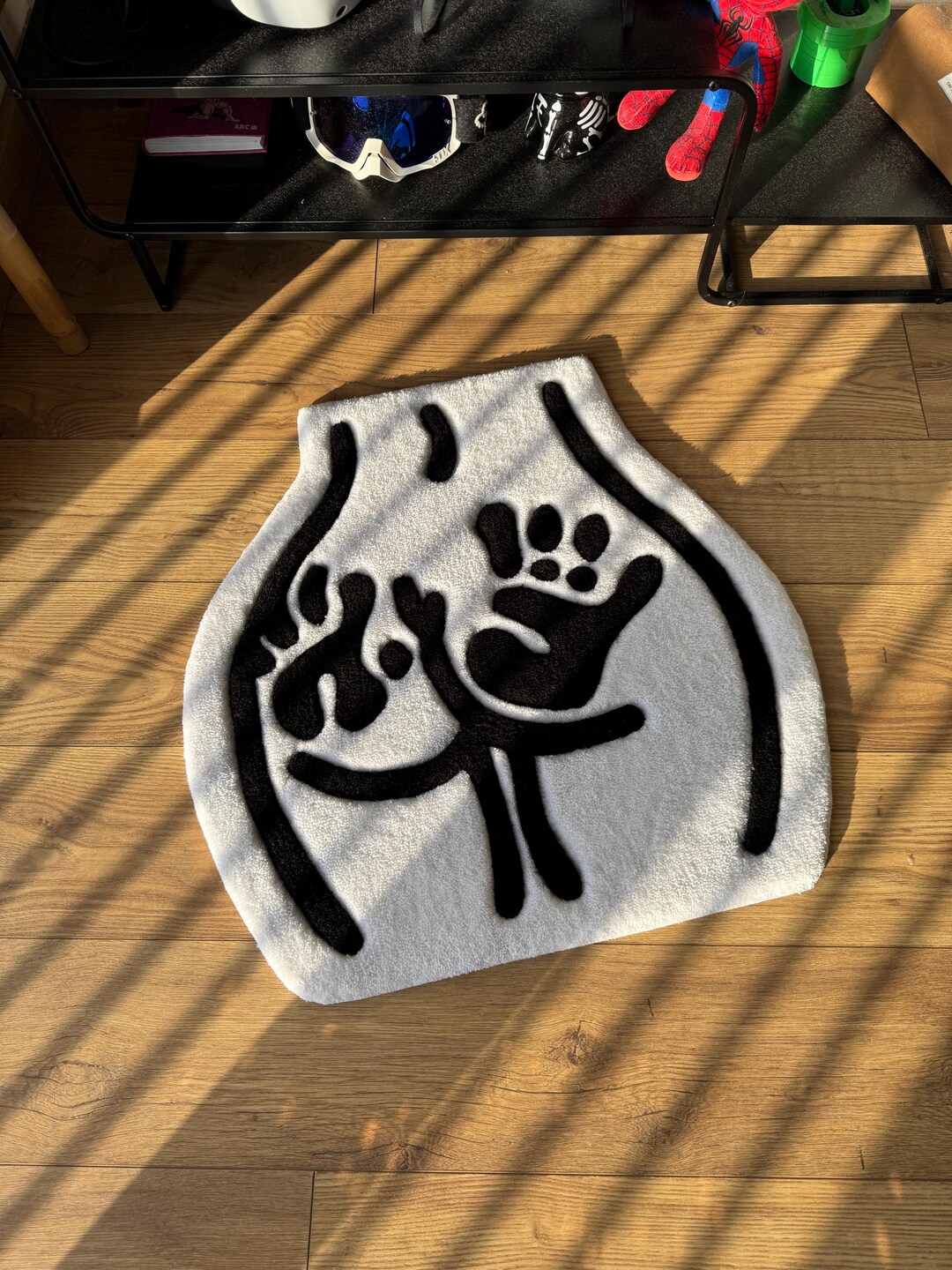 Stupid Rug Funny Tufted Wool Rug: Handmade 3D Fluffy Carpet - Etsy