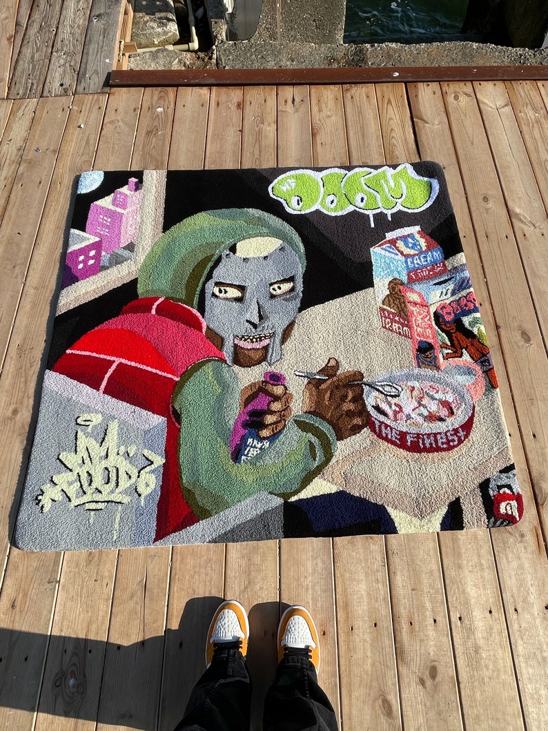 MF DOOM Custom Tufted Handmade Rug: Album Cover Commissioned Carpet - Etsy